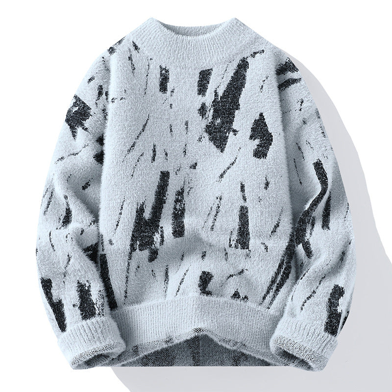 Damian - Moderní fleece svetr pro muže