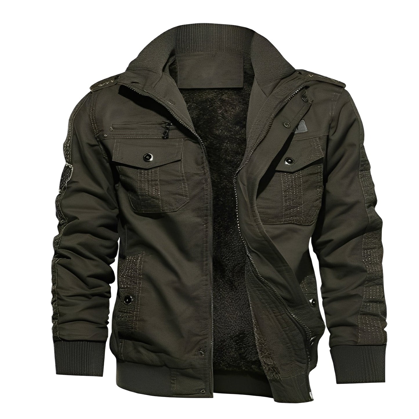 Gary - Men's trendy fleece jacket with pockets