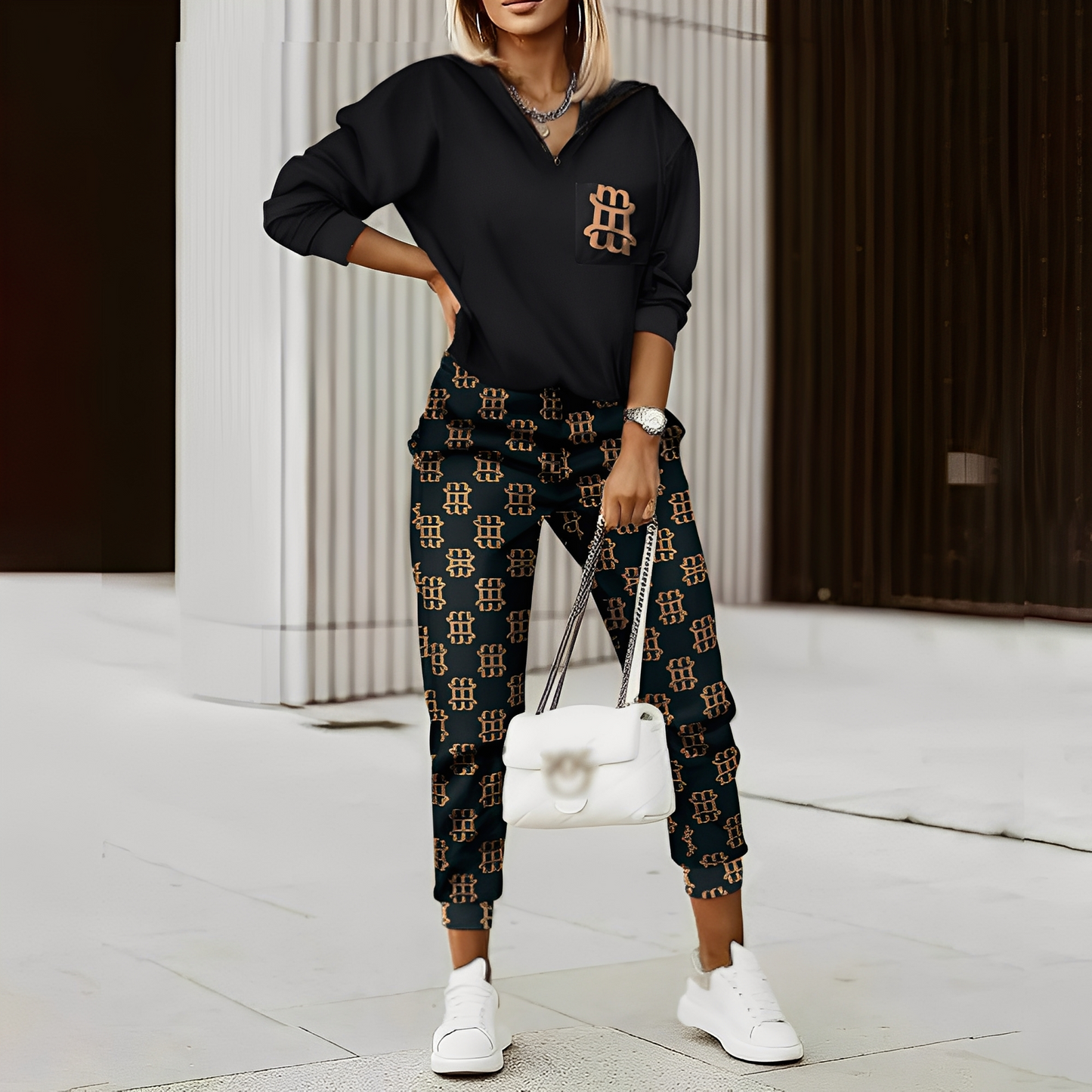 Hollie - Dámské teplákové oblečení se zipem