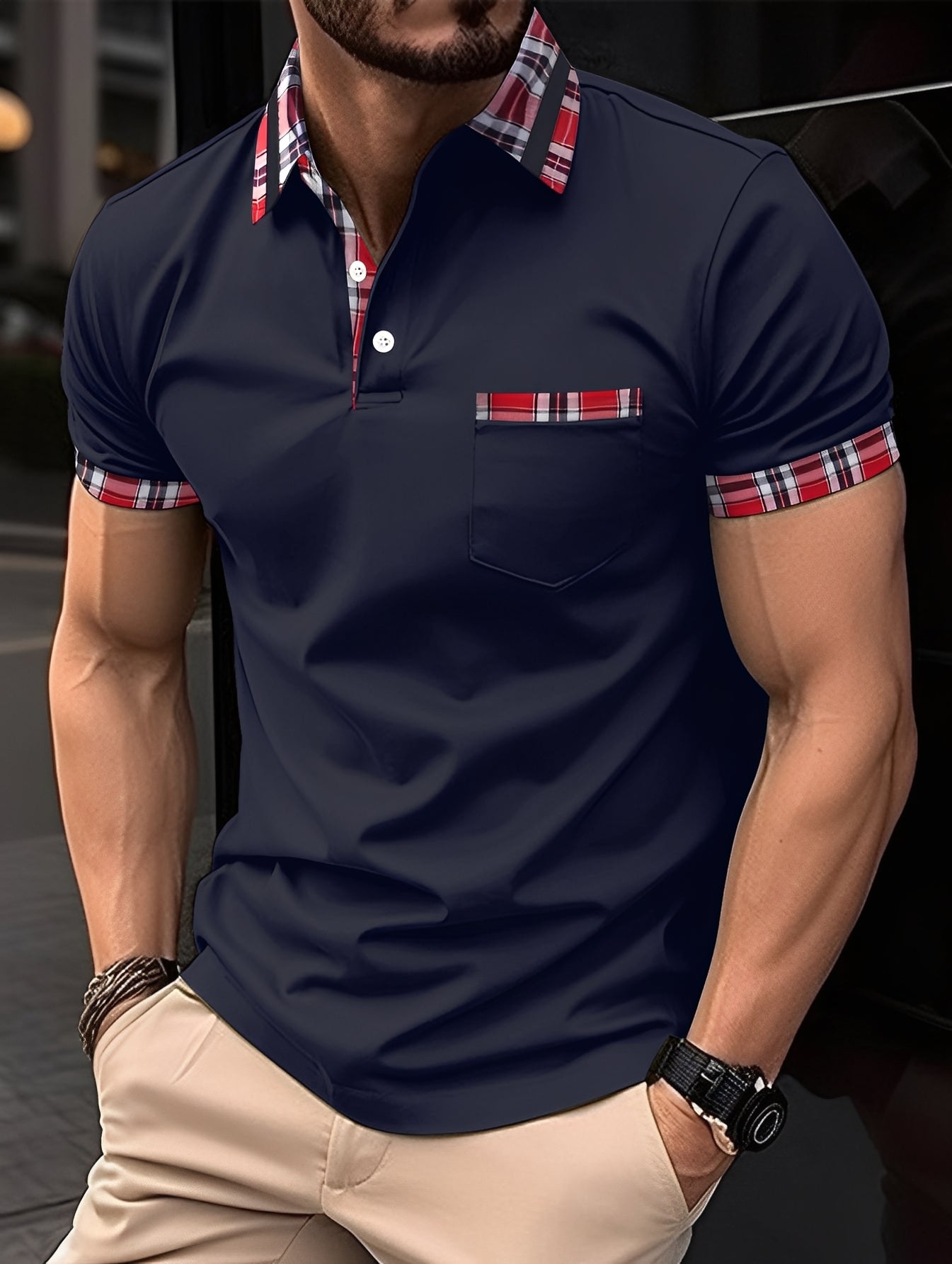 Ryker - Pánské polo triko s moderním designem a kapsou