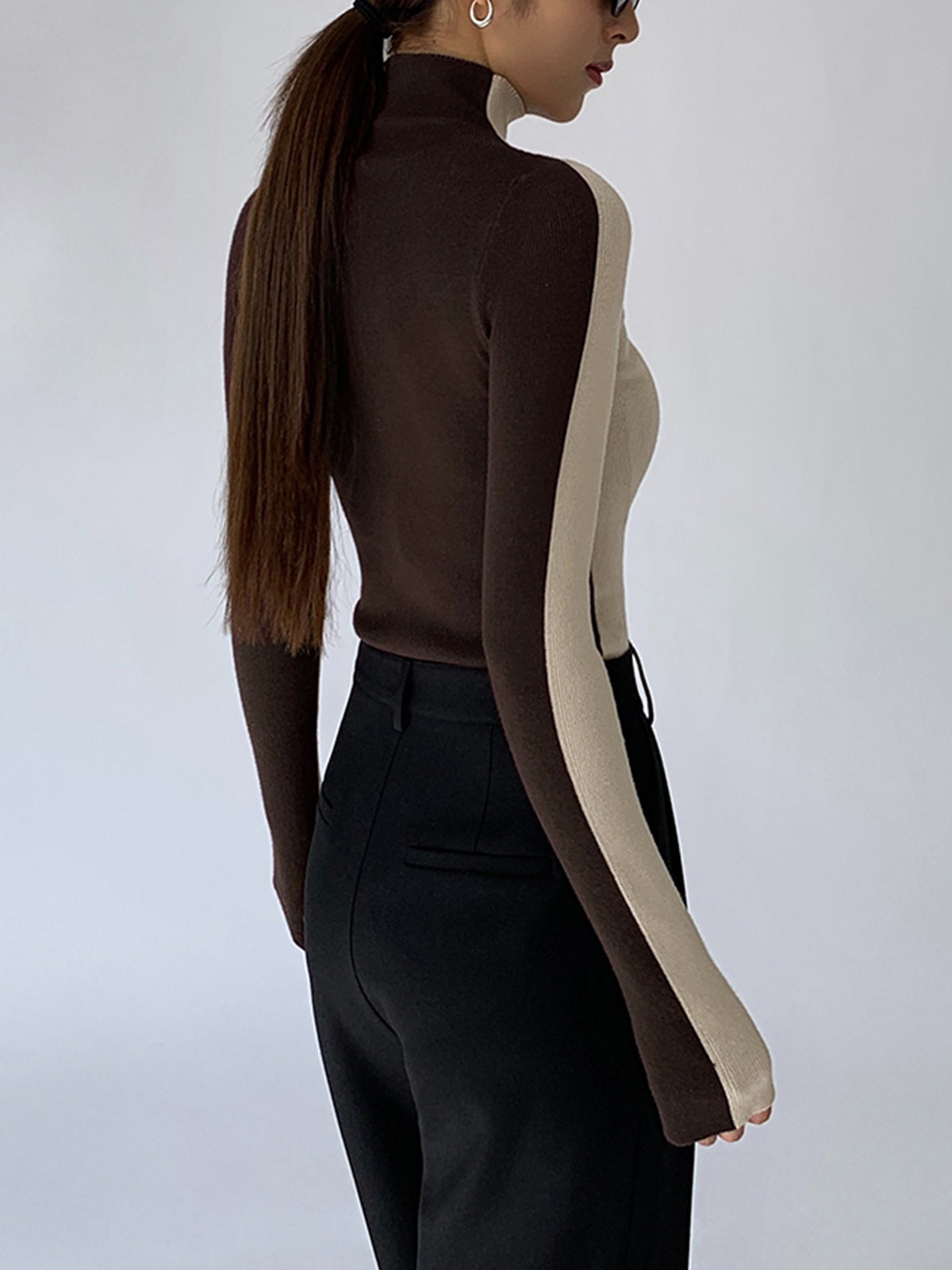 Tabea – Dvoubarevný oboustranný strikací top