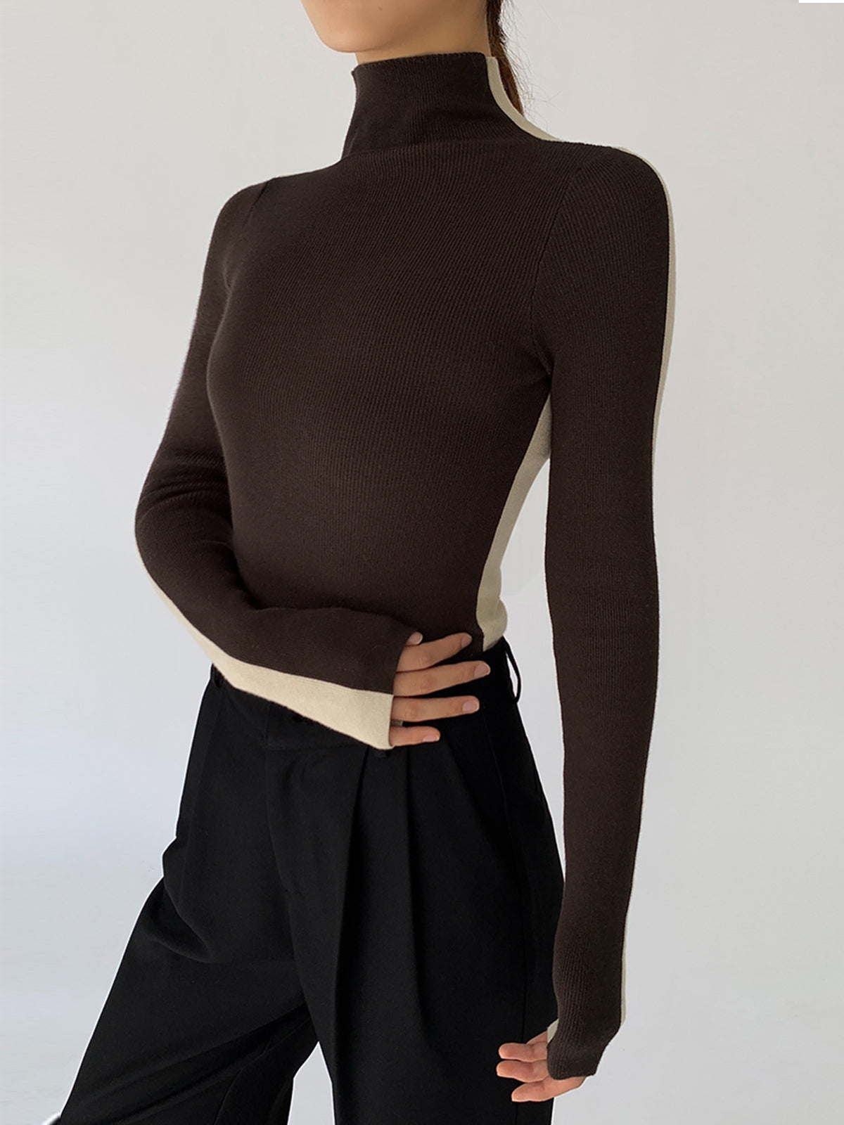 Tabea – Dvoubarevný oboustranný strikací top