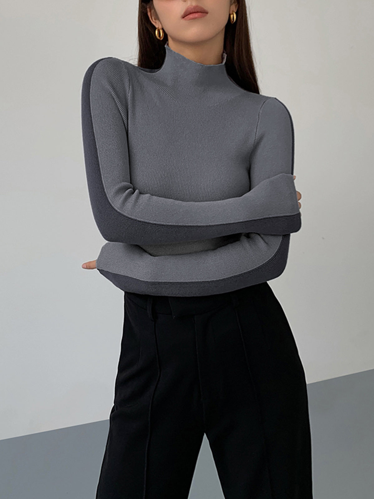 Tabea – Dvoubarevný oboustranný strikací top