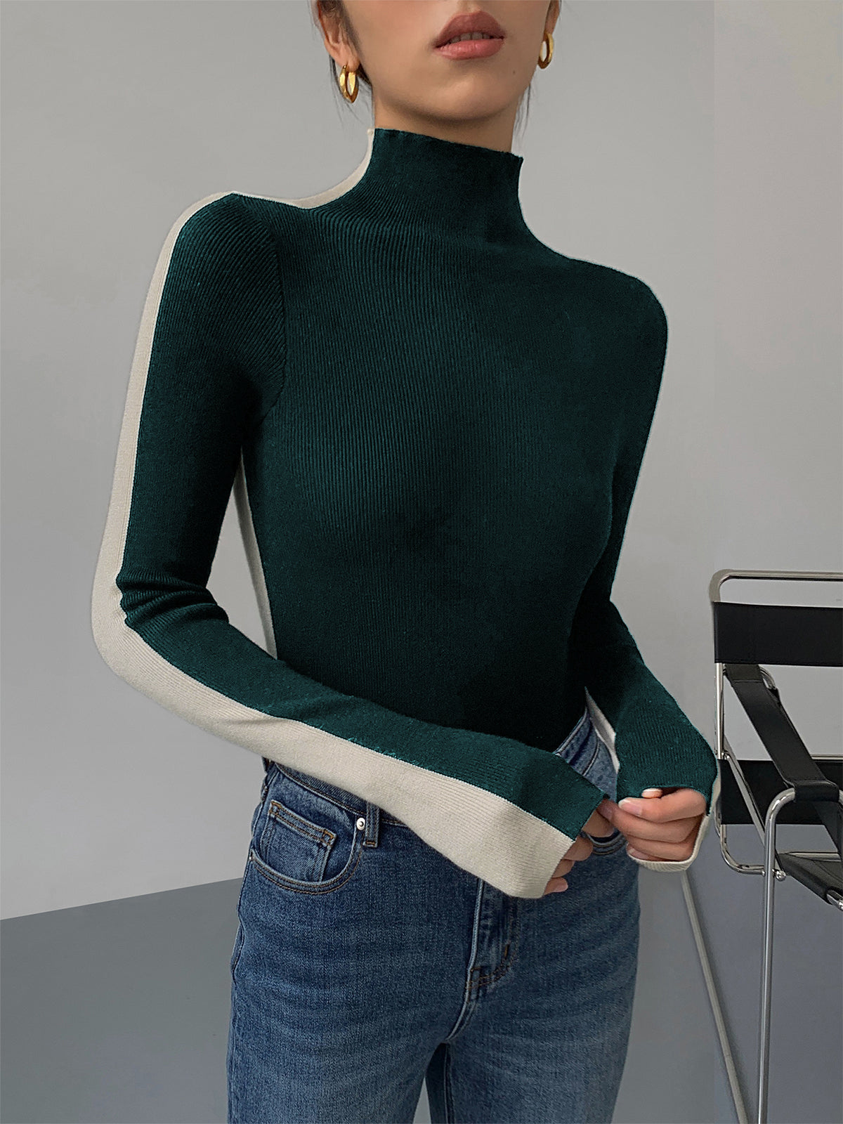 Tabea – Dvoubarevný oboustranný strikací top