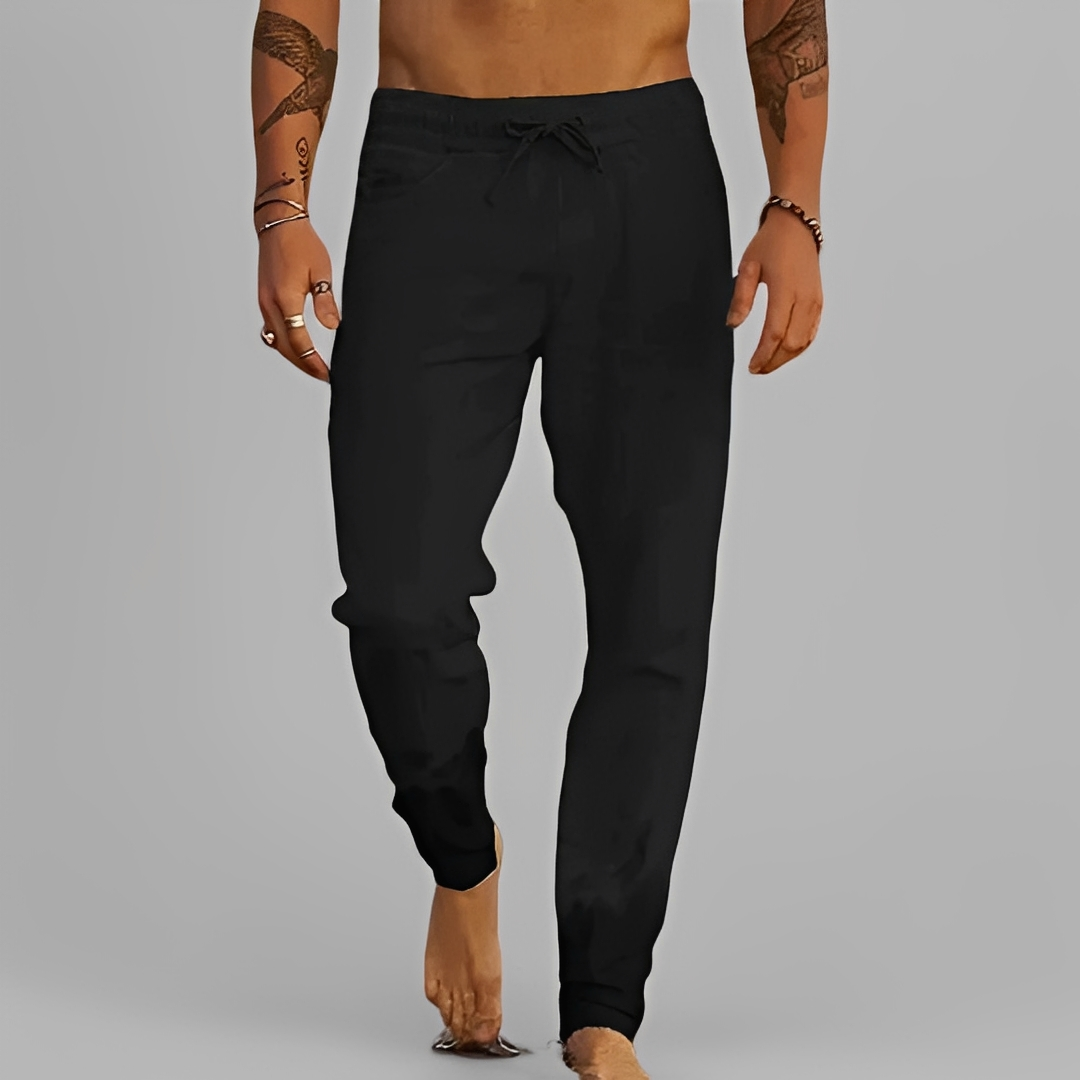 Eladio - Pohodlné kalhoty s šňůrkou pro muže