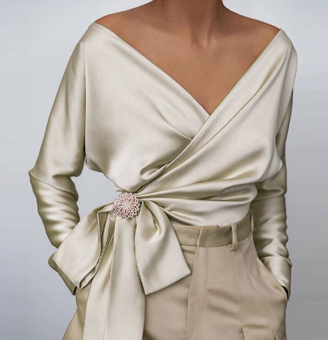 Alayah - Lehká hedvábná halenka na léto