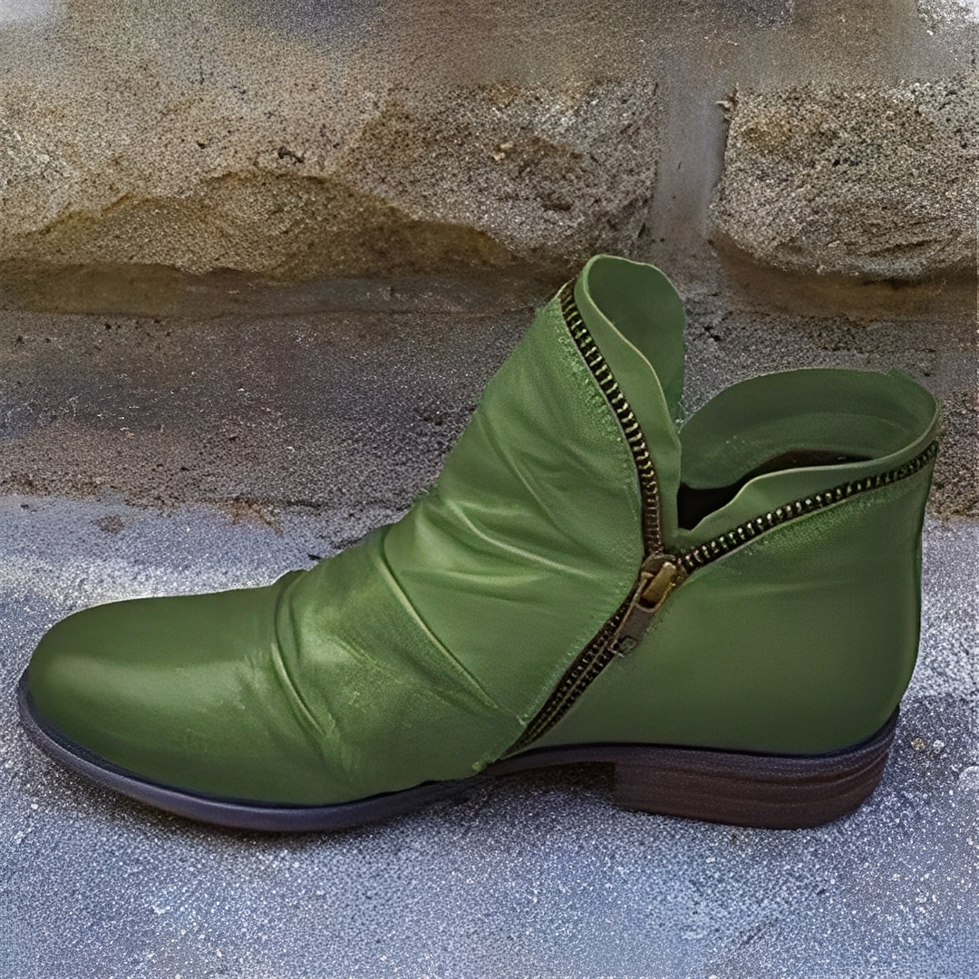 Maïa - Elegantní kožené kotníkové boty pro ženy