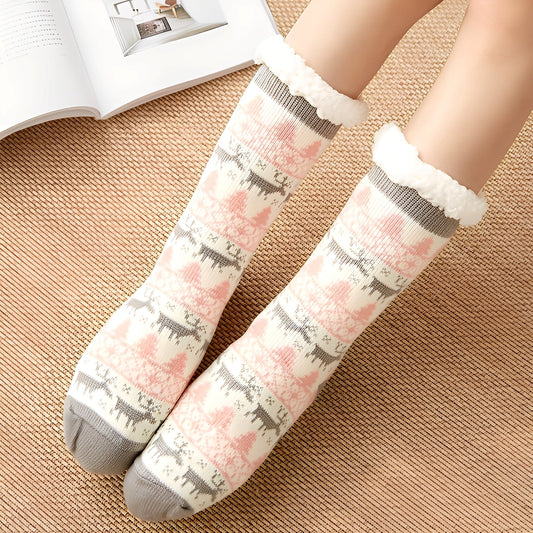 Karissa - Hřejivé a silné domácí ponožky pro ženy