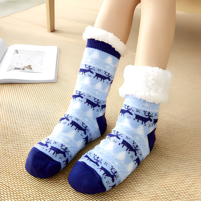 Clarice - Moderní vánoční ponožky pro ženy střední délky