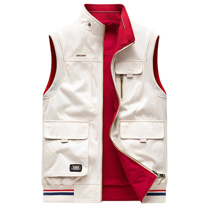 Géraud - Luxusní vesta s více kapsami pro muže