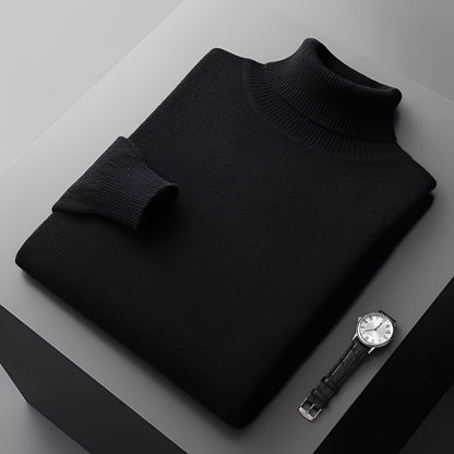 Osborn - Pánský moderní svetr s rolákem z kašmíru