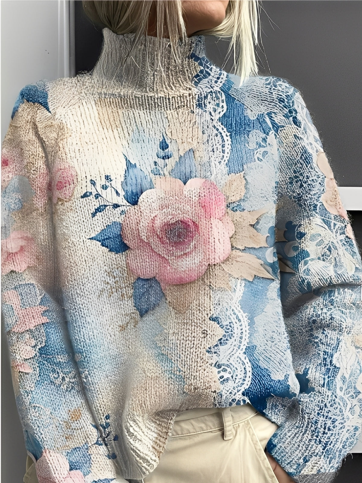 Giselle - Stylový, barevný dámský rolák