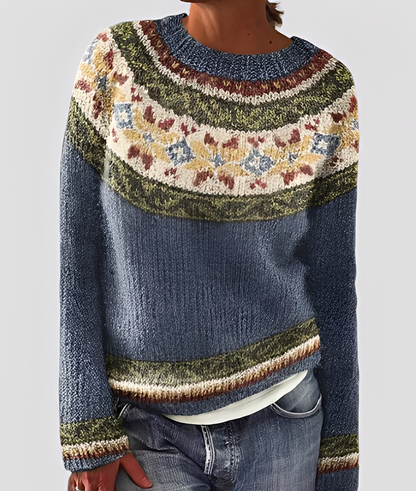 Christal - Moderní, volně padnoucí vlněný svetr pro ženy