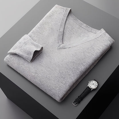 Myron - Prostý kašmírový svetr pro muže