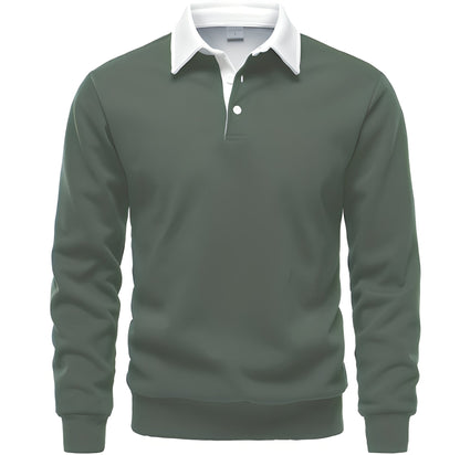 Sonnie - Pánské volnočasové polo tričko s dlouhým rukávem