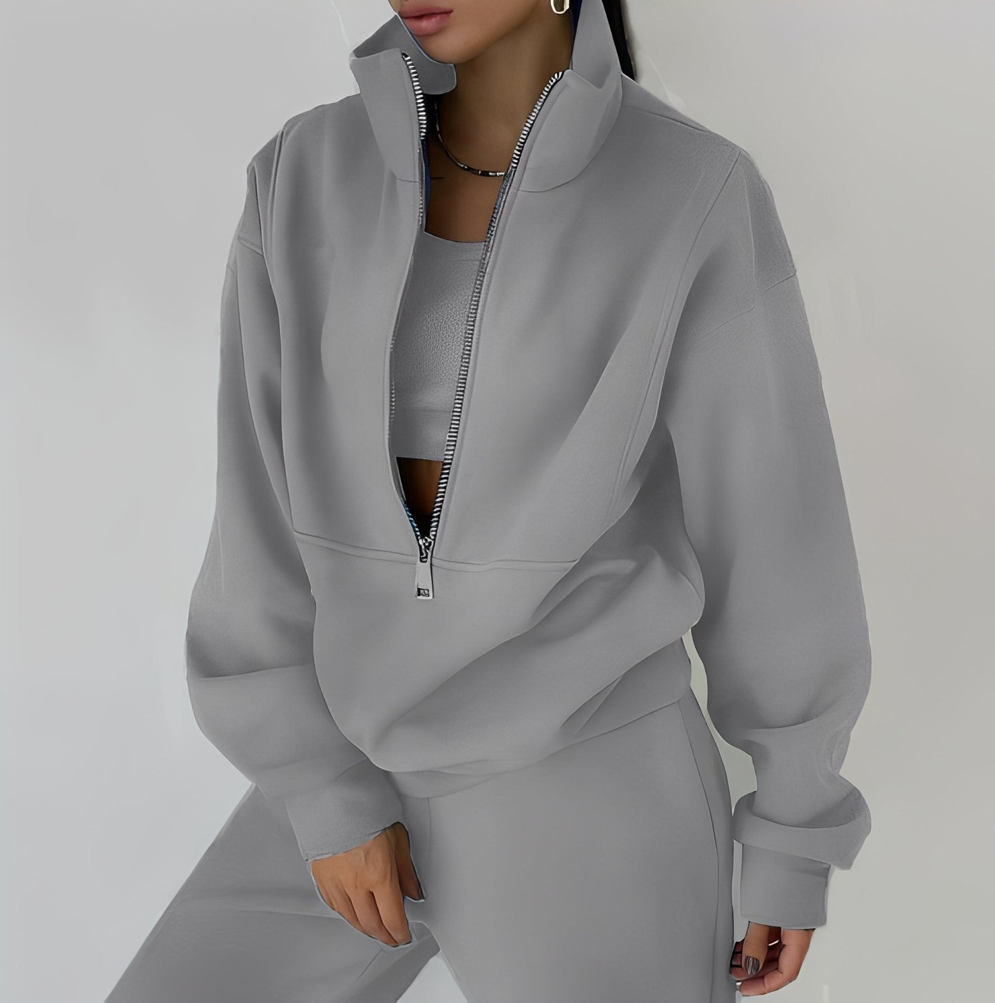 Mélissa - Souprava dvou kusů oversize pohodlná z teplákoviny