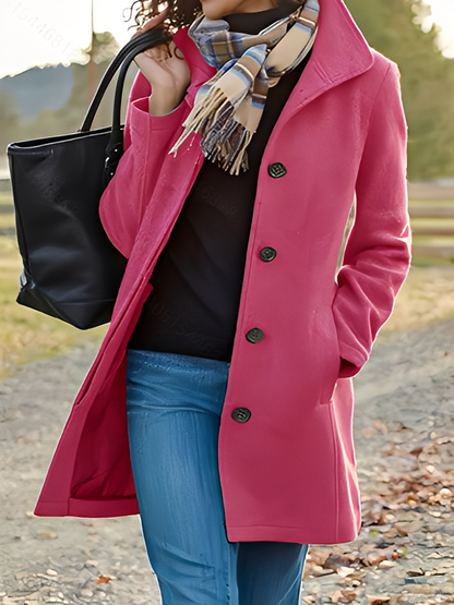 Jaclyn - Moderní, univerzální kabát z tvídu pro ženy