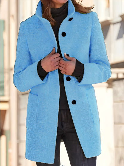 Michele - Dámský vlněný kabát odolný vůči větru