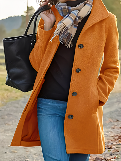 Jaclyn - Moderní, univerzální kabát z tvídu pro ženy