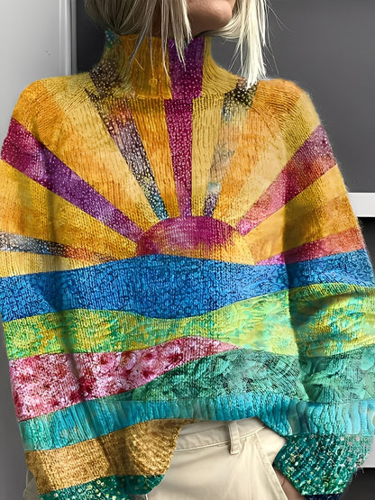 Giselle - Stylový, barevný dámský rolák