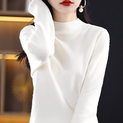 Natille - Příjemný kašmírový svetr z vlny pro ženy