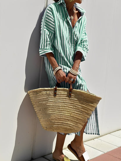 Amélie - Klasické pruhované šaty pro ženy