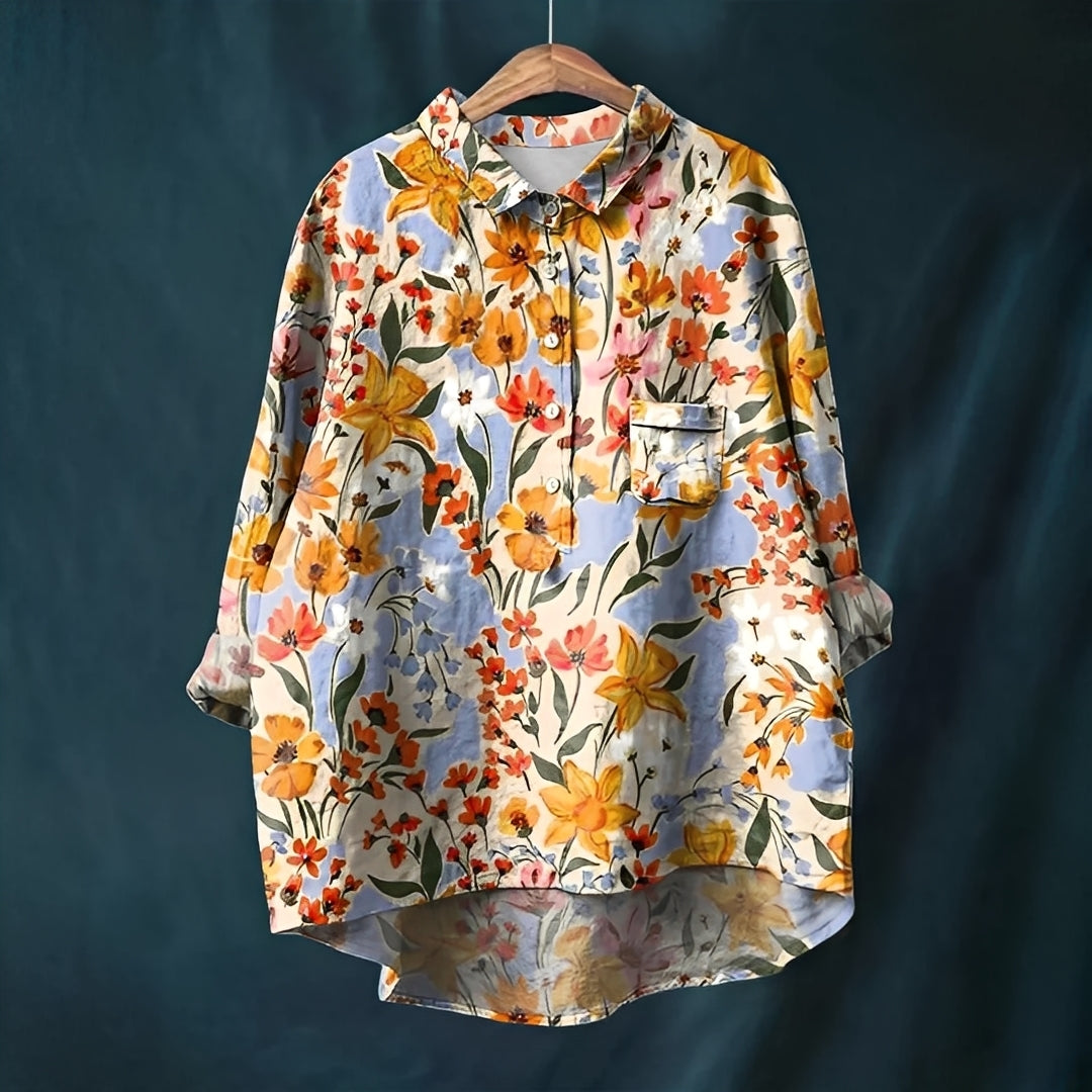 Garance - Klasická dámská halenka s dlouhými rukávy