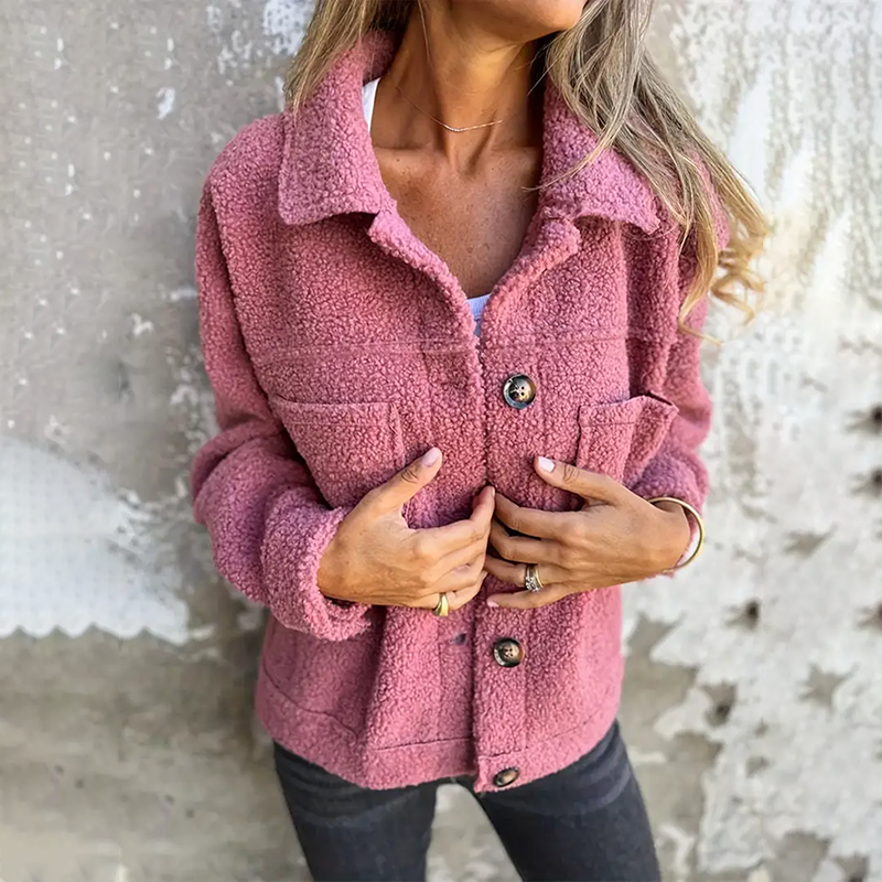 Eleanor - Módní dámská bunda s otočným límcem