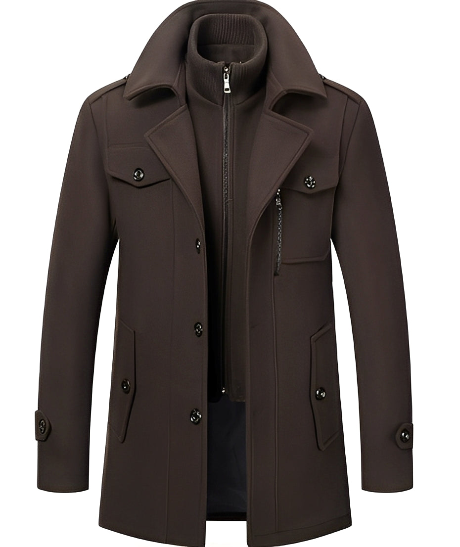 Hervé - Teplý zimní kabát pro muže