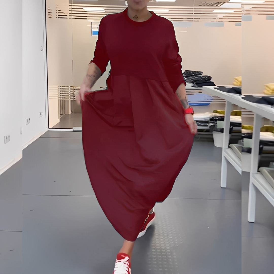 Gisèle - Šaty s kulatým výstřihem pro ženy