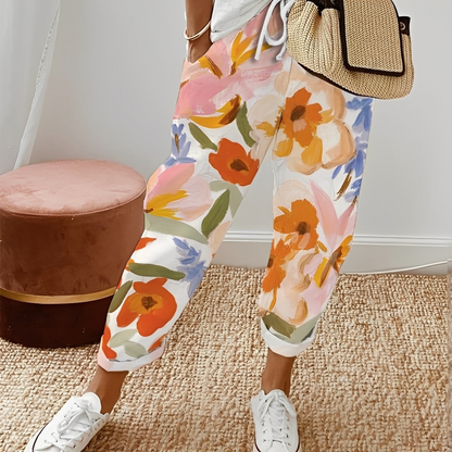 Jacinthe - Pohodlné kalhoty s šňůrkou pro ženy