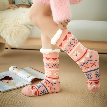 Clarice - Moderní vánoční ponožky pro ženy střední délky