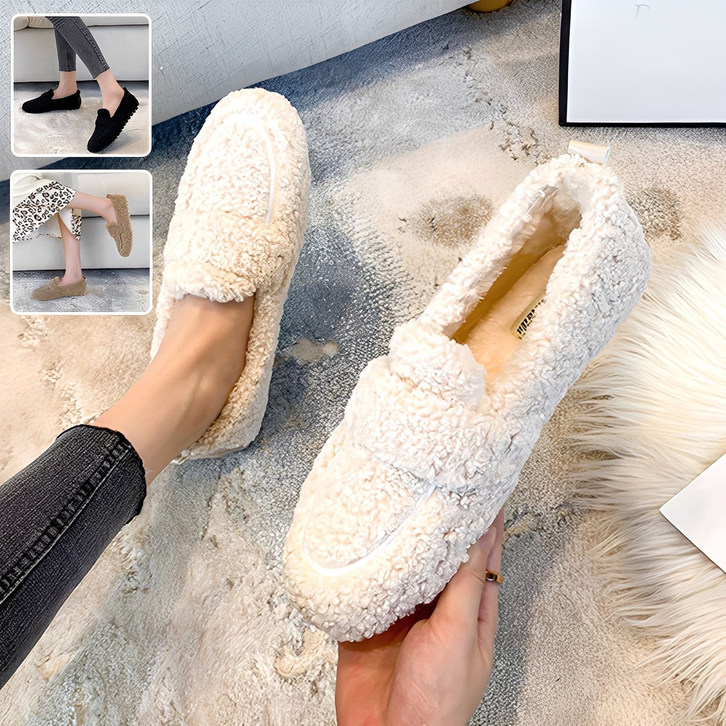 Mara - Teplé zimní mokasíny pro ženy