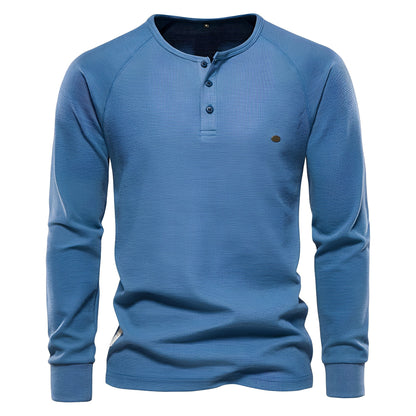 Joachim - Košile s dlouhým rukávem z vaflové látky pro muže