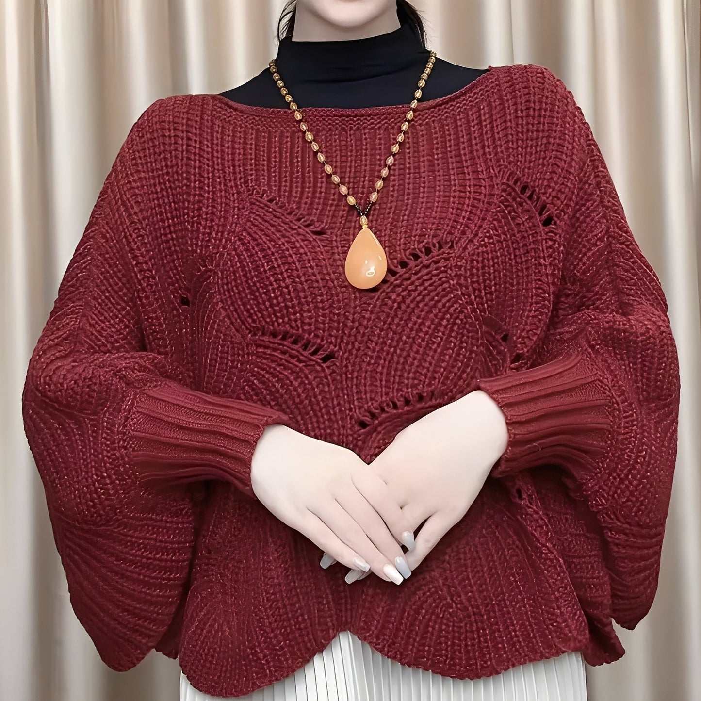 Celestine - Dámský termo svetr s rozšířenými rukávy