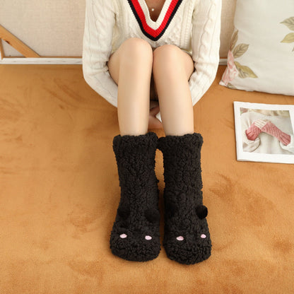 Bethany - Stylová podlaha a sametové ponožky pro ženy