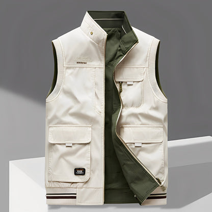 Géraud - Luxusní vesta s více kapsami pro muže