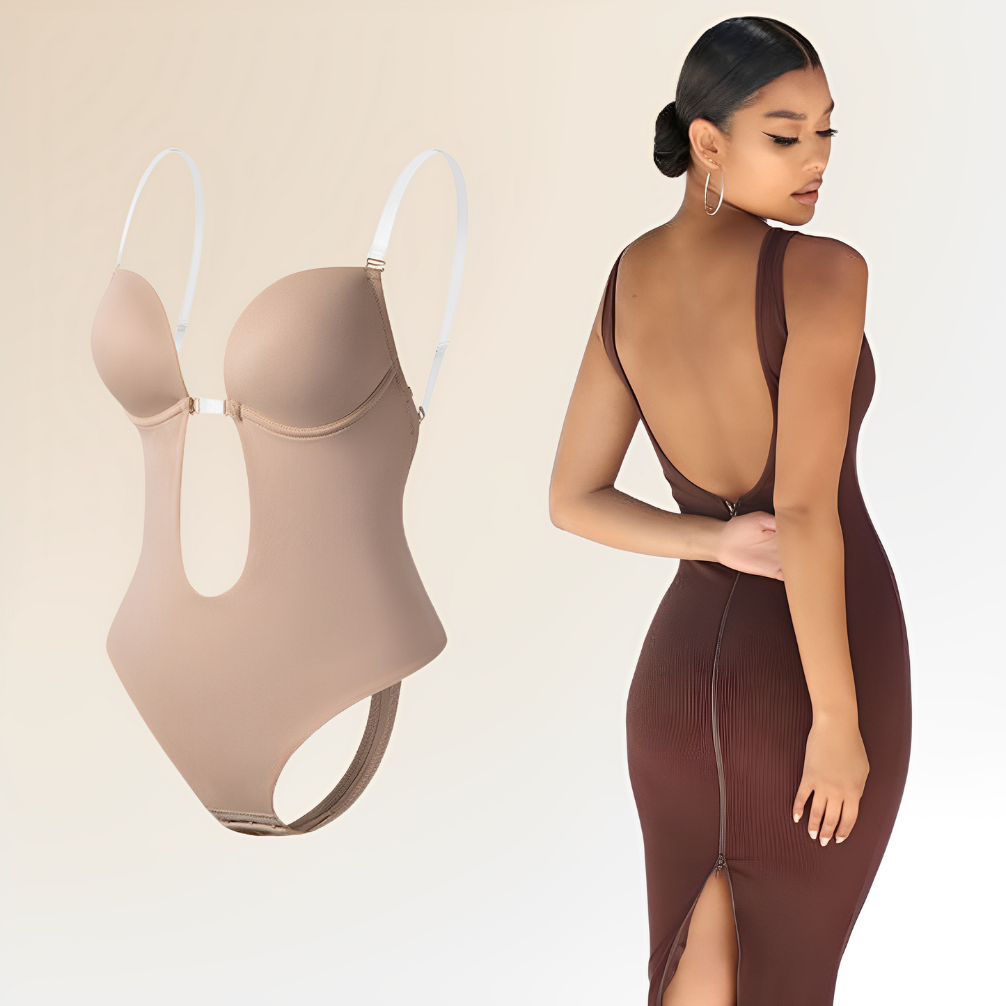 Nina – Zadní Bodysuit-Podprsenka
