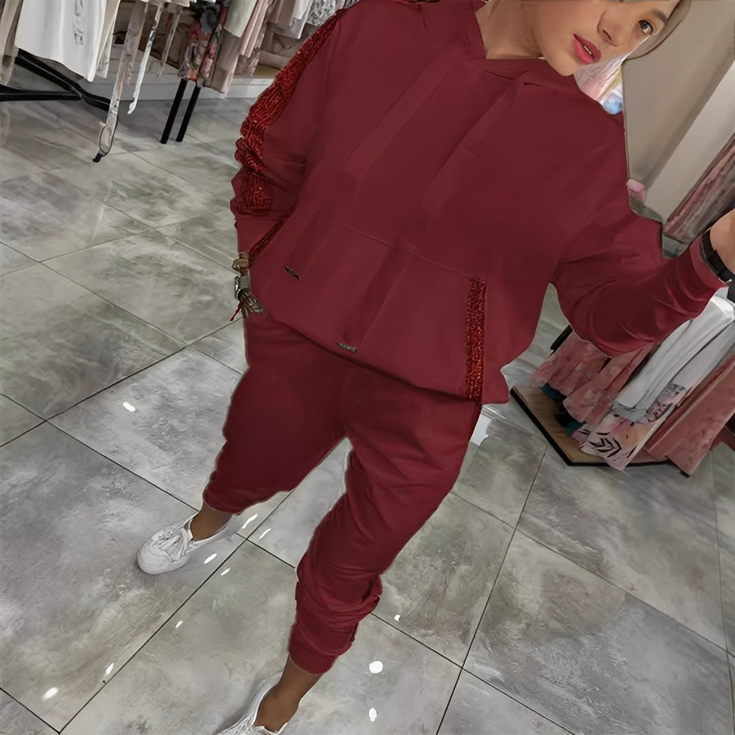 Tiffany - Dámská elegantní souprava s mikinou a kalhotami