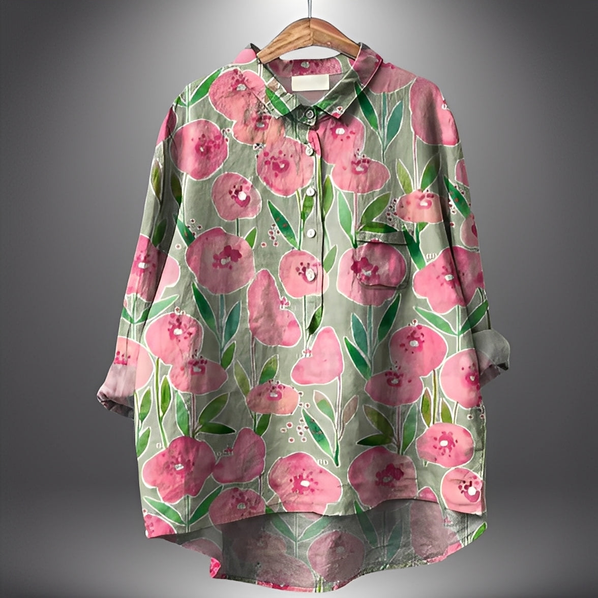 Garance - Klasická dámská halenka s dlouhými rukávy