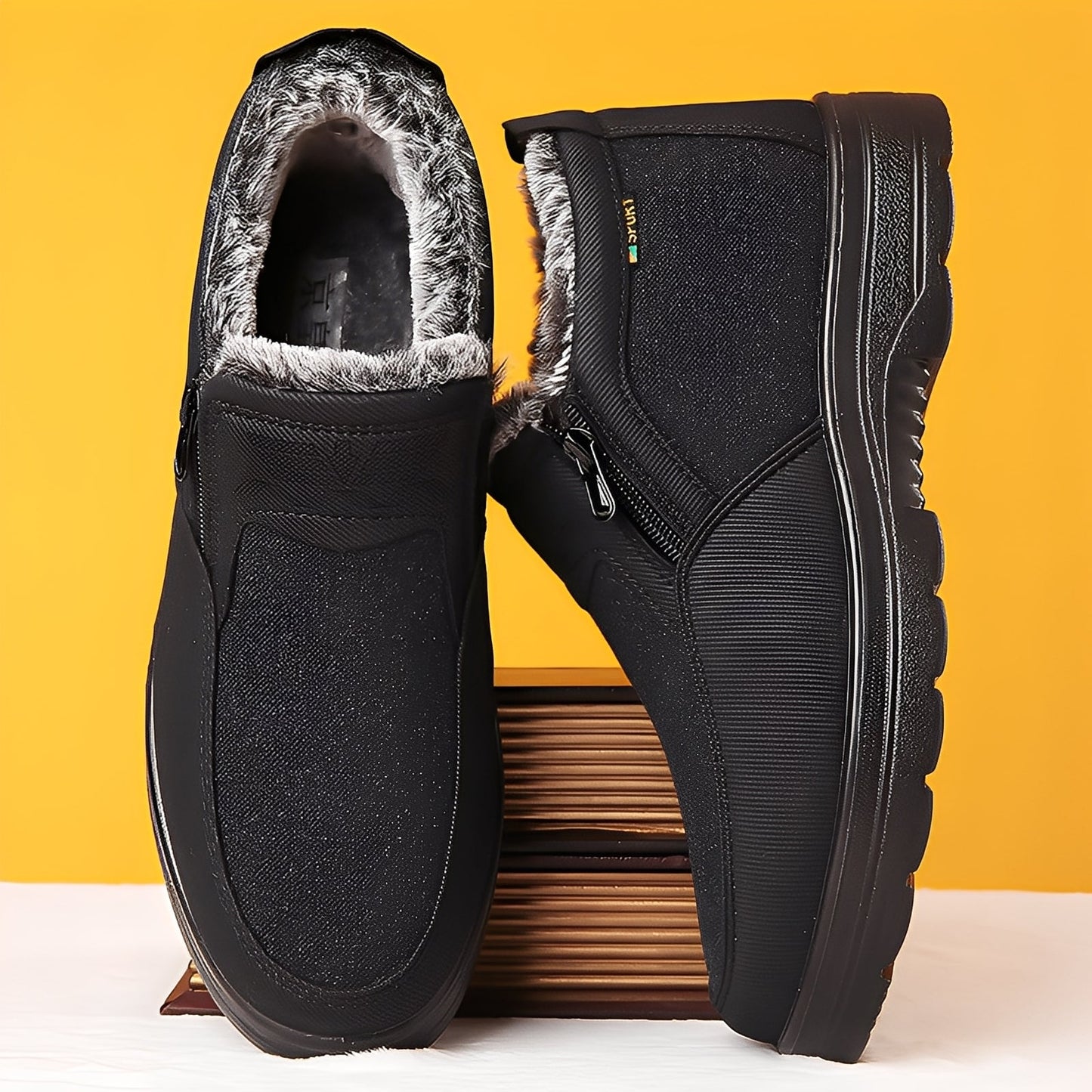 Konnor - Stylová zimní obuv pro muže s fleecovou podšívkou
