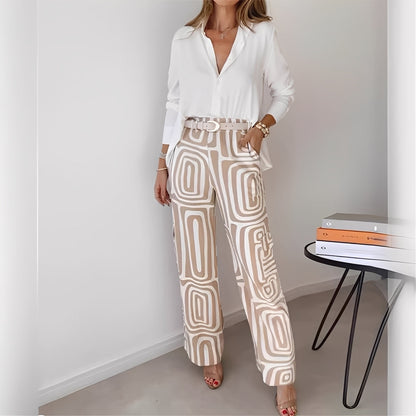 Ginette - Košile a kalhoty elegantní pro ženy definovat