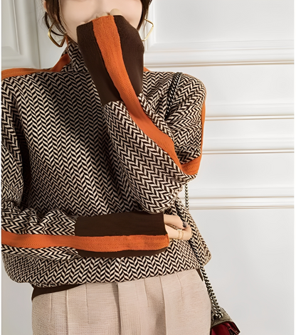 Anita - Elegantní svetr s rolákem z kašmíru pro ženy