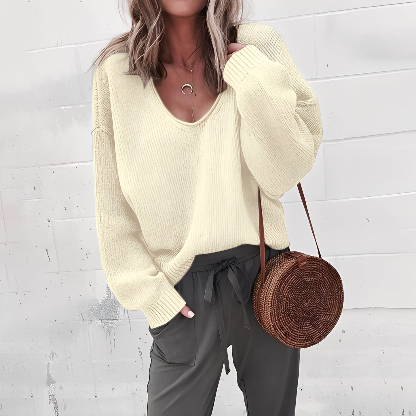 Ariella - Dámský svetr s pohodlným volným střihem