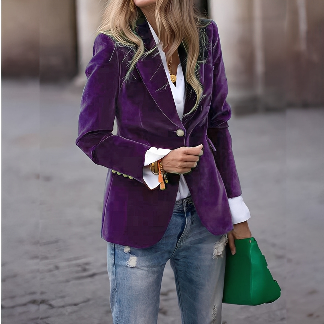 Lyliane - Klasická ležérní knoflíková bunda pro ženy