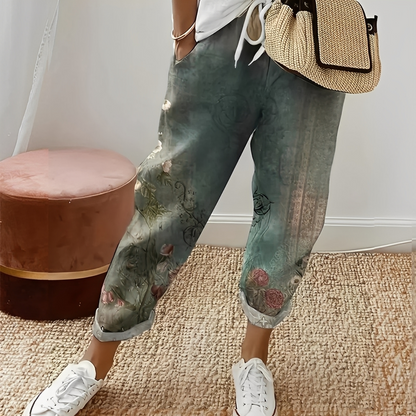 Jacinthe - Pohodlné kalhoty s šňůrkou pro ženy