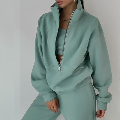 Mélissa - Souprava dvou kusů oversize pohodlná z teplákoviny