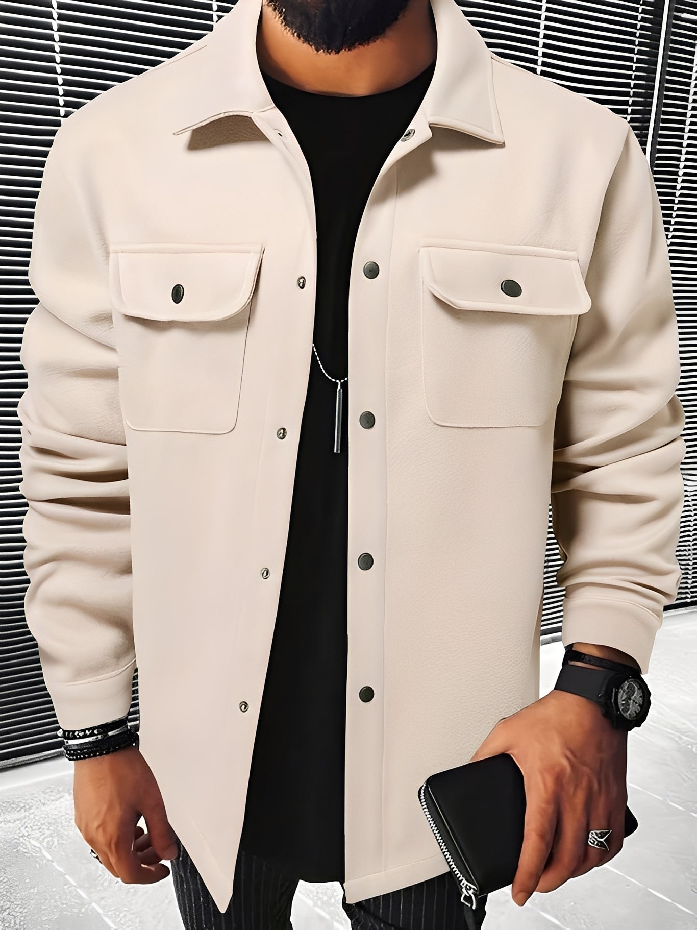 Clinton - Stylová pánská oboustranná bunda s kapsami