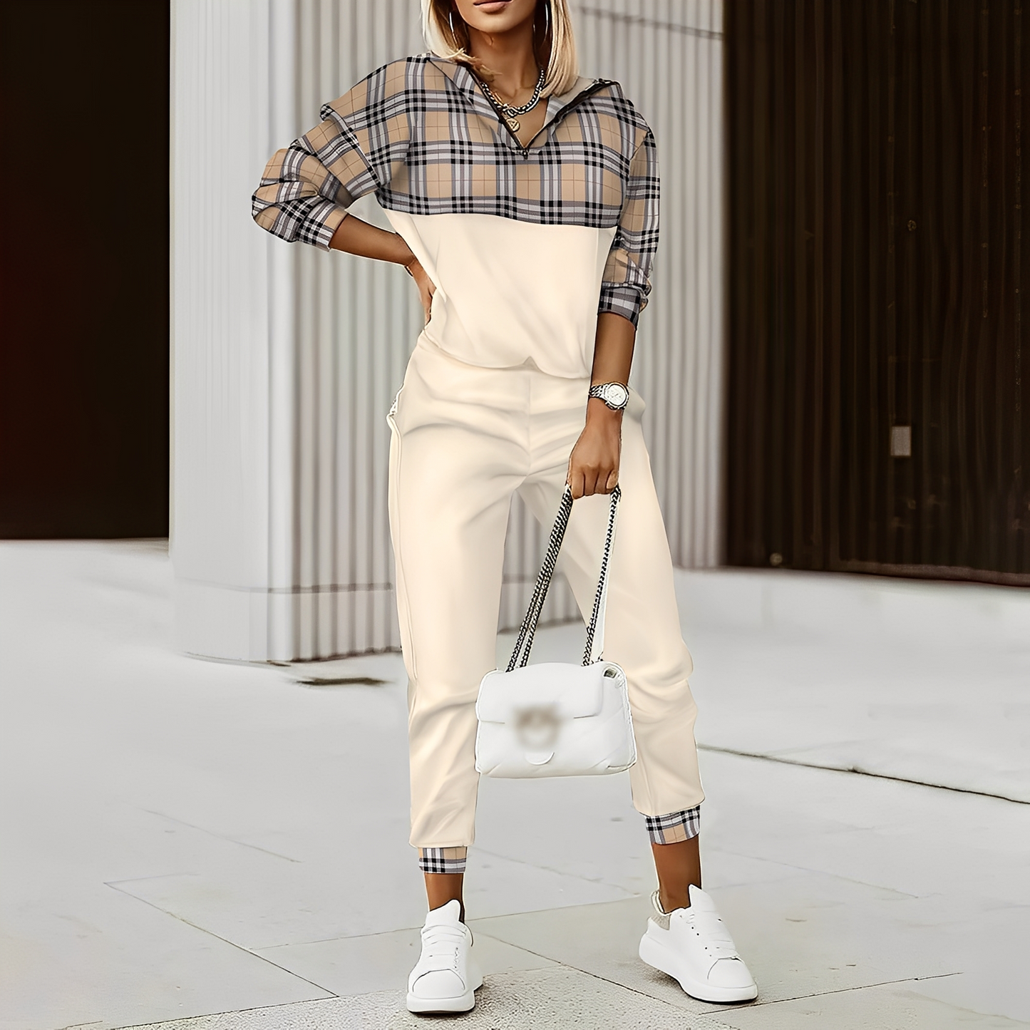 Hollie - Dámské teplákové oblečení se zipem