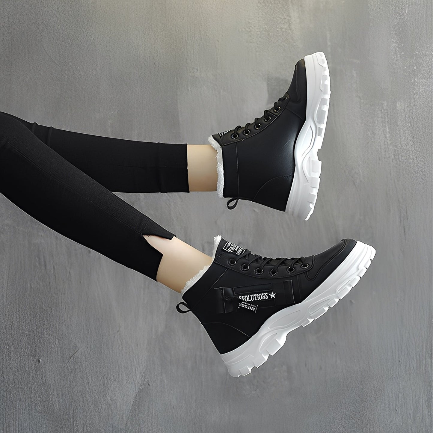 Jazmine - Stylové dámské plyšové boty